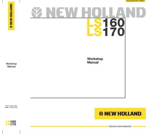 Product picture New Holland Skid Steer Loader LS160, LS170 Workshop Service Manual
