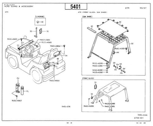 Product picture Toyota Towing Tractor Type 2TG: 02-2TG20, 02-2TG25 Parts Manual