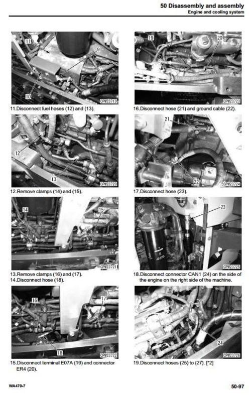 Product picture Komatsu Wheel Loader WA470-7 USA sn A47001 and up Workshop Service Manual