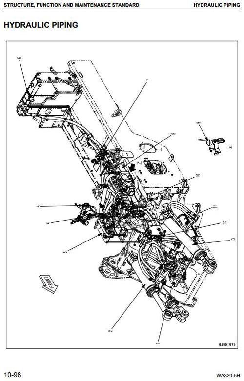Product picture Komatsu Wheel Loader WA320-5 sn: H50051 and up Workshop Service Manual