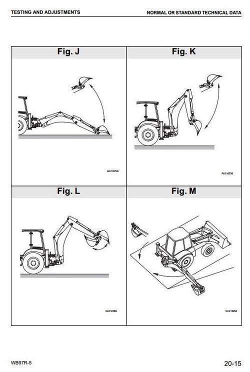 Product picture Komatsu Backhoe Loader  WB97R-5 sn: F50003 and up Workshop Service Manual