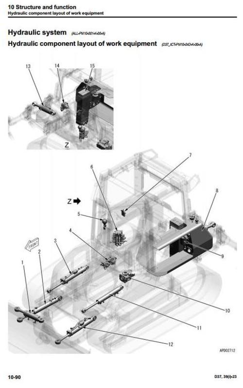 Product picture Komatsu Crawler Dozers D37EXi-23, D37PXi-23, D39EXi-23, D39PXi-23 Workshop Service Manual