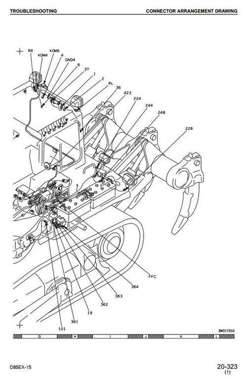 Product picture Komatsu Crawler Dozers D85EX-15 10001 and up, D85PX-15 1001 and up Workshop Service Manual