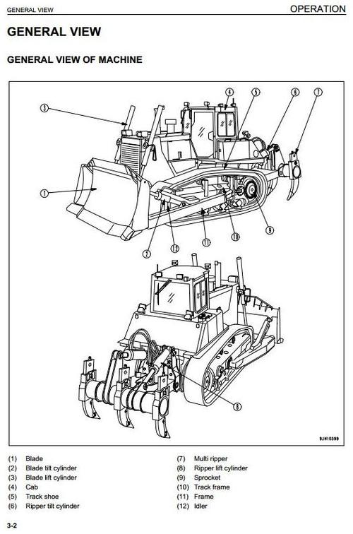 Product picture Komatsu Crawler Dozers D155AX-6 sn:80001 and up Operating and Maintenance Instructions