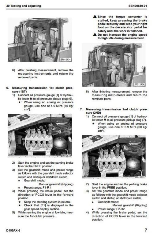Product picture Komatsu Crawler Dozers D155AX-6 sn:80001 and up Workshop Service Manual