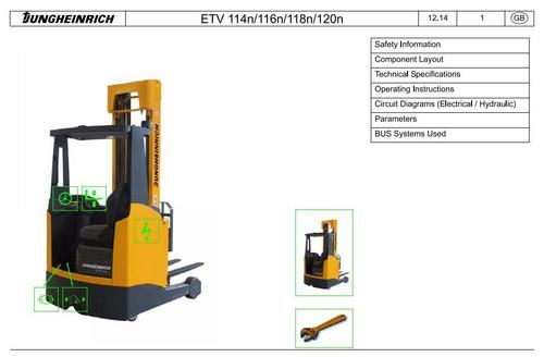 Product picture Jungheinrich Electric Reach Truck: ETV114N, ETV116N, ETV118N, ETV120N (from 05.2012) Workshop Service Manual