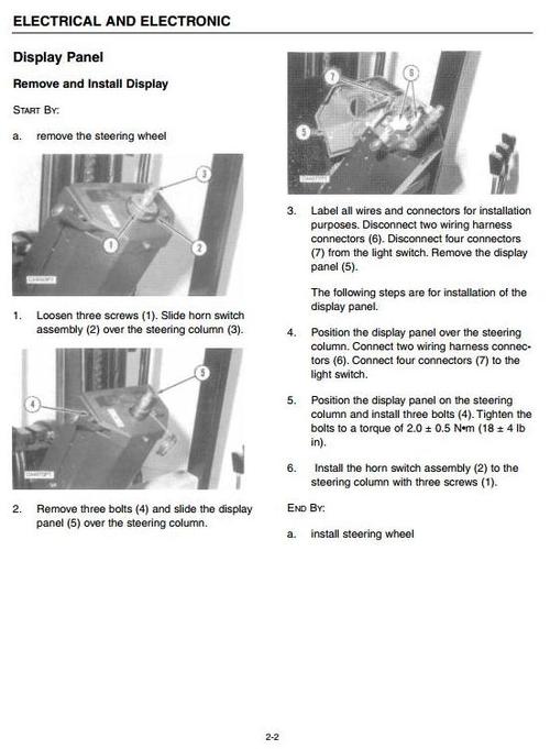 Product picture CAT Electric Forklift Truck M70D, M80D, M100D, M120D Workshop Service Manual