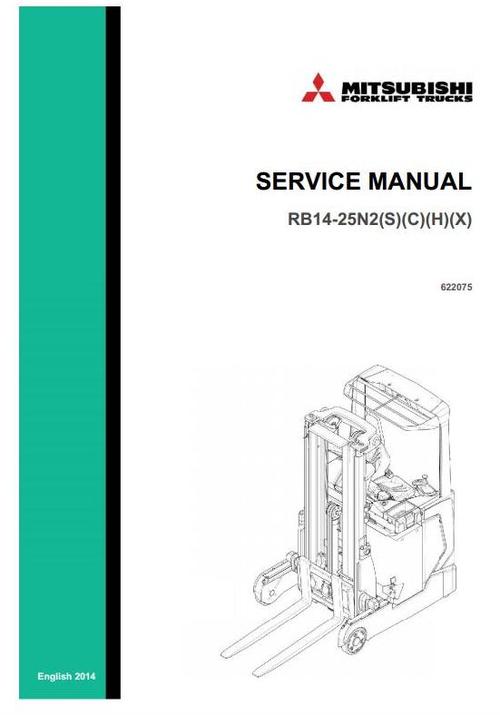 Product picture Mitsubishi Reach Truck RB14N2, RB16N2, RB20N2, RB25N2 (H)(S)(C)(X) Workshop Service Manual