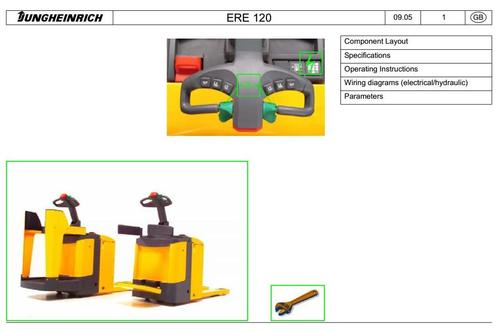 Product picture Jungheinrich Electric stacker Type ERE 120 (09.2005-04.2008) Workshop Service Manual